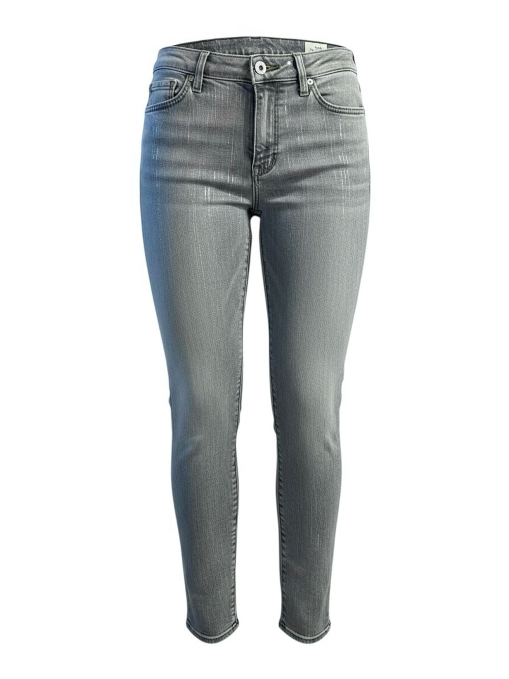 7 For All Mankind High-Rise Ankle Light Blue silver accents Skinny Jeans NWT
